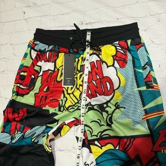 REASON CLOTHING BRAND comic strip printed 2 Piece Men’s Track Suit large NWT 90s - Picture 8 of 11